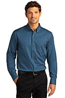 W808 CAMISA CABALLERO ML PORT AUTHORITY SUPERPRO REACT W808 CAMISA CABALLERO ML PORT AUTHORITY SUPERPRO REACT