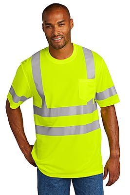 CS202 PLAYERA MC DE MALLA DE ALTA VISIBILIDAD CORNERSTONE ANSI 107 CLASS 3