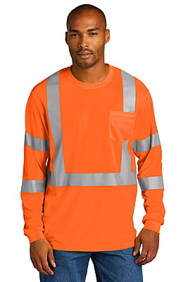 CS203 PLAYERA ML DE MALLA DE ALTA VISIBILIDAD CORNERSTONE ANSI 107 CLASS 3