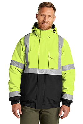 CSJ500 CHAMARRA BOMBER IMPERMEABLE DE ALTA VISIBILIDAD CON AISLAMIENTO CORNERSTONE ANSI 107 CLASS 3