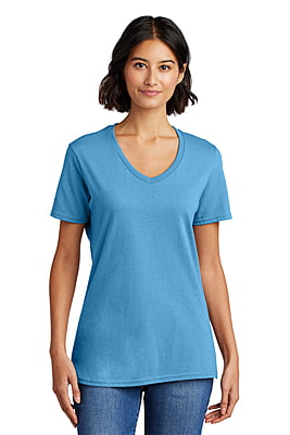 LPC54V  PLAYERA CON CUELLO V DAMA MC PORT & COMPANY CORE COTTON