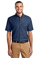 SP11 CAMISA MEZCLILLA CABALLERO MC PORT & COMPANY