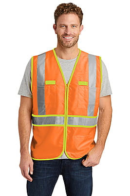 CSV407  CHALECO BICOLOR DE ALTA VISIBILIDAD CORNERSTONE ANSI 107 CLASS 2