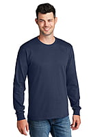 PC54LS PLAYERA CABALLERO ML PORT & COMPANY CORE COTTON PC54LS PLAYERA CABALLERO ML PORT & COMPANY CORE COTTON