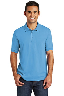 KP55 PLAYERA POLO DE PUNTO ACANALADO CABALLERO MC PORT & COMPANY