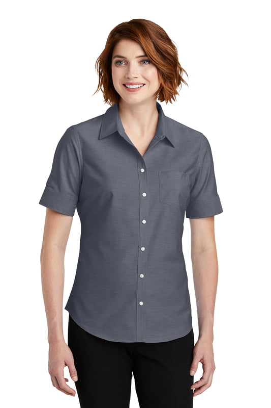 L659 CAMISA OXFORD DAMA MC PORT AUTHORITY SUPERPRO L659 CAMISA OXFORD DAMA MC PORT AUTHORITY SUPERPRO
