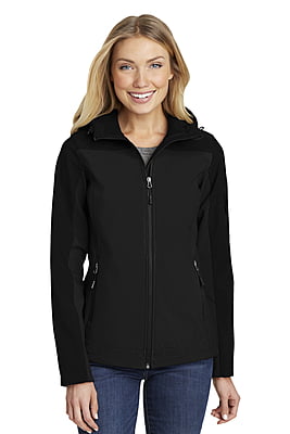 L335 CHAMARRA CON CAPUCHA DAMA PORT AUTHORITY CORE SOFT SHELL