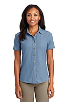 LSP11 CAMISA DE MEZCLILLA DAMA MC PORT & COMPANY LSP11 CAMISA DE MEZCLILLA DAMA MC PORT & COMPANY