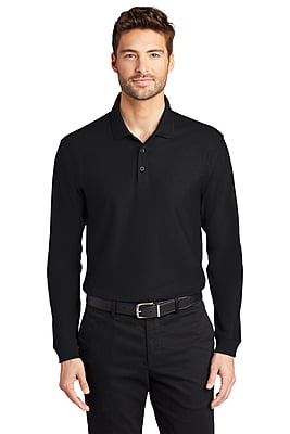 K100LS PLAYERA POLO CABALLERO ML PORT AUTHORITY CORE CLASSIC