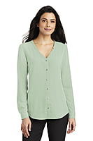 LW700 BLUSA DAMA ML PORT AUTHORITY BUTTON-FRONT LW700 BLUSA DAMA ML PORT AUTHORITY BUTTON-FRONT