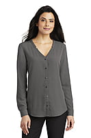 LW700 BLUSA DAMA ML PORT AUTHORITY BUTTON-FRONT LW700 BLUSA DAMA ML PORT AUTHORITY BUTTON-FRONT