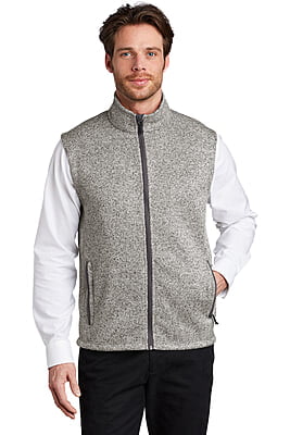 F236 CHALECO POLAR TIPO SUETER CABALLERO PORT AUTHORITY