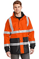CSJ24 ABRIGO IMPERMEABLE DE ALTA VISIBILIDAD CORNERSTONE ANSI 107 CLASS 3 CSJ24 ABRIGO IMPERMEABLE DE ALTA VISIBILIDAD CORNERSTONE ANSI 107 CLASS 3